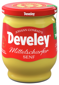 Develey Senf mittelscharf 250ml Schraubglas (12 Stk)