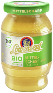 Löwensenf Senf mittelscharf BIO 250ml Tönnchen (12 Stk)