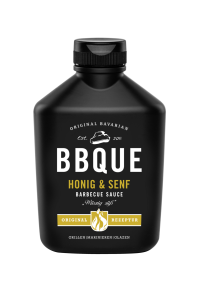 BBQUE Honig & Senf Sauce 400ml Plastikflasche (6 Stk)