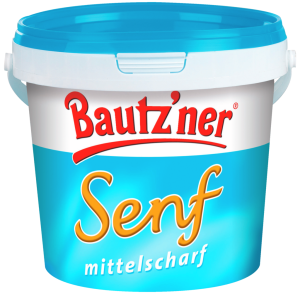 Bautz’ner Senf mittelscharf 1000ml Eimer (6 Stk) master23040 300