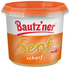 Bautz'ner Senf scharf 200ml Becher (20 Stk)