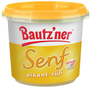 Bautz'ner Senf pikant-süß 200ml Becher (20 Stk)