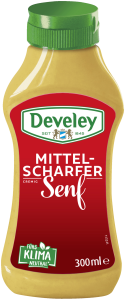 Develey Senf mittelscharf 300ml Squeezeflasche (8 Stk)