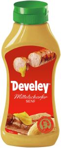 Develey Senf mittelscharf 300ml Squeezeflasche (8 Stk)