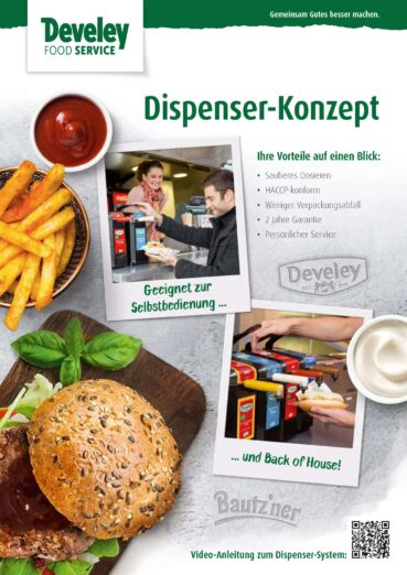 Develey Food Service Dispenser Konzept