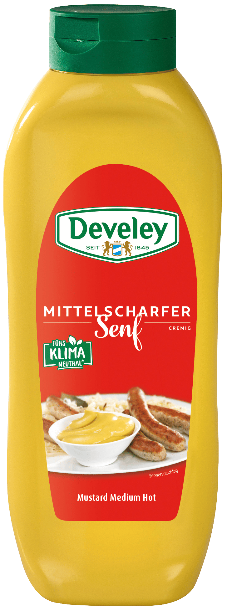 Develey Mittelscharfer Senf 875 ml