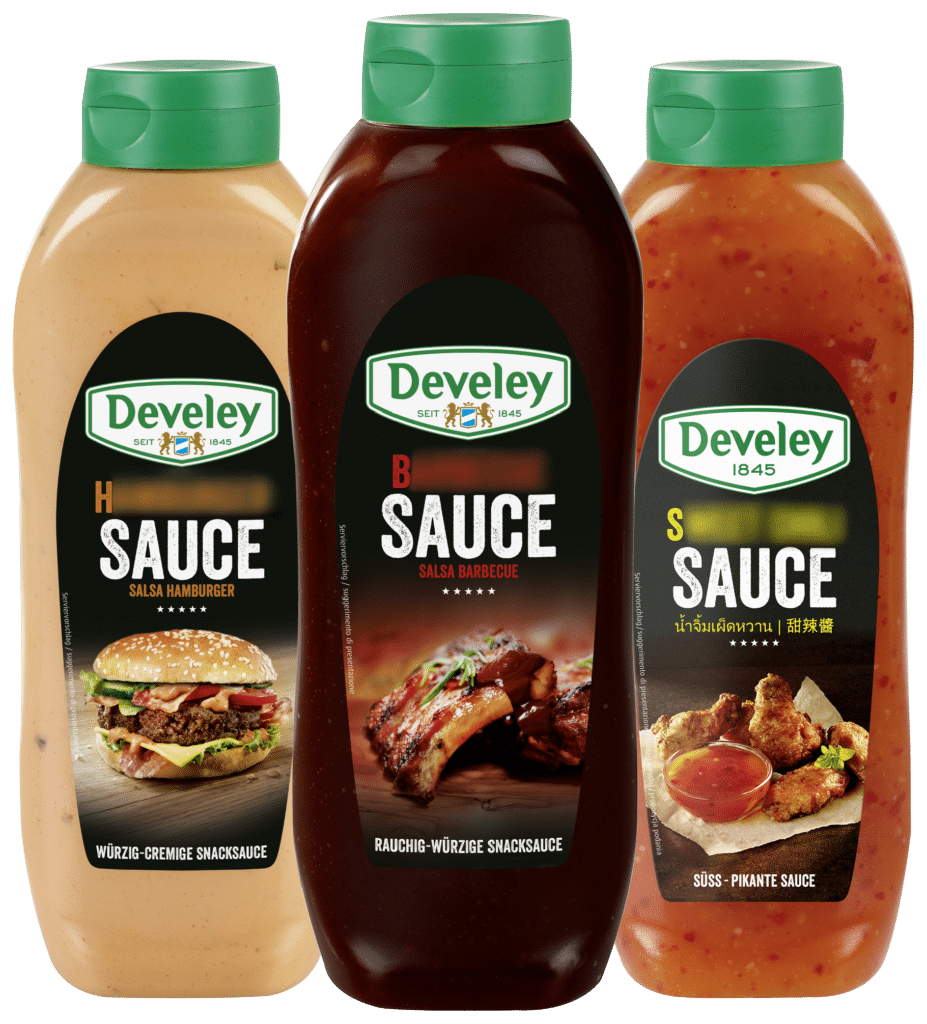 Develey 3 Saucen 875ml 40% Develey 3 Saucen 875ml 40
