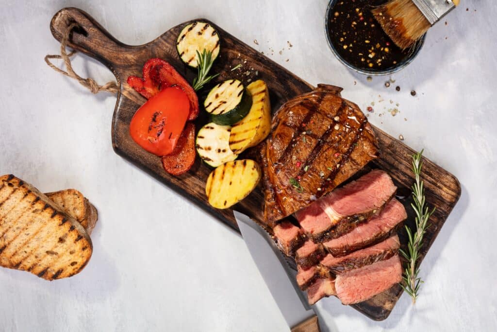 Entrecôte mit Honig-Whisky-Soja-Glaze