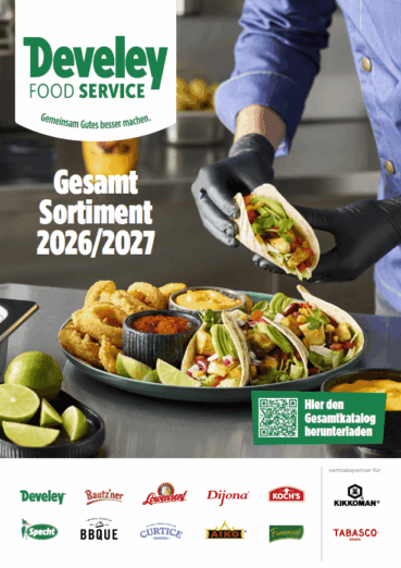 Develey Food Service Gesamtsortiment_Titelblatt Develey Food Service Gesamtsortiment Titelblatt
