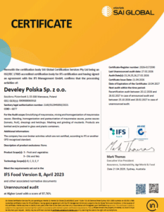 Warsaw Certificate Titelblatt
