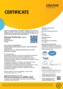 Titelblatt IFS Certificate LOD