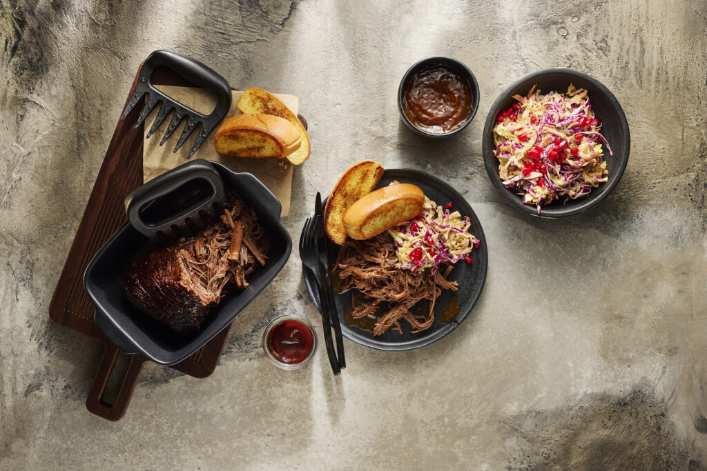 Pulled Beef mit Cole Slaw