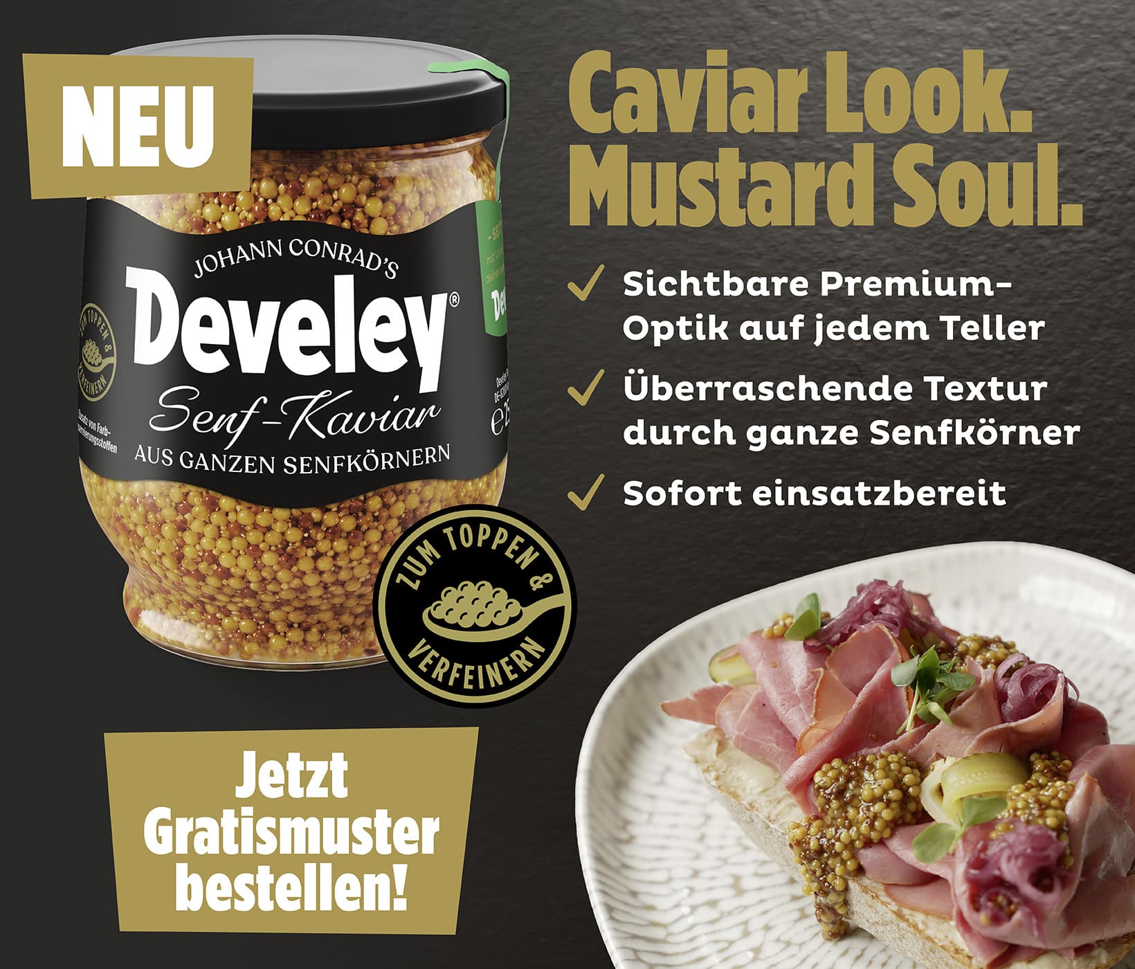 Develey Foodservice Senfkaviar Slider Mobil 1640x1400 1